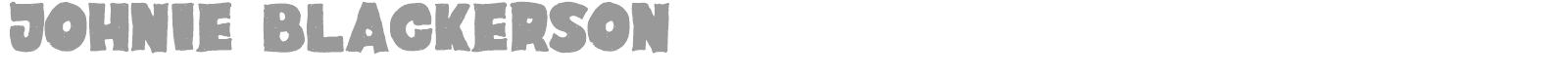 Johnie Blackerson font preview